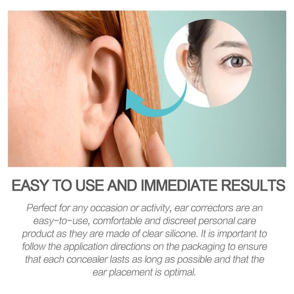 6 stk Støttelapper til øreringelapper Usynlige øreringe-klistermærker til splittede øreflipper Heavy-øreringe (FMY)