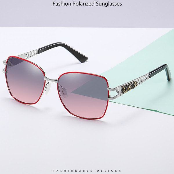 Polariserade solglasögon för kvinnor män Klassiska Trendiga Snygga solglasögon 100 % UV-skydd (FMY)