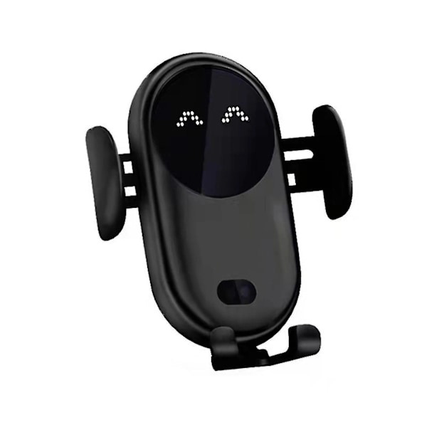Smart Bil Trådløs Lader Telefonholder Smart Automatisk Sensor Biltelefonholder (FMY) Black