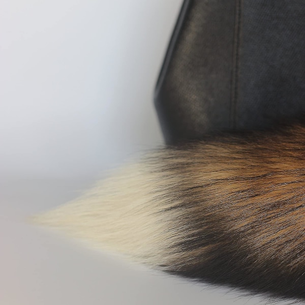 Sunny Fox Tail Fur nøkkelring - Supper Enormt og luftig Cosplay Toy Handbag Accessories (FMY)