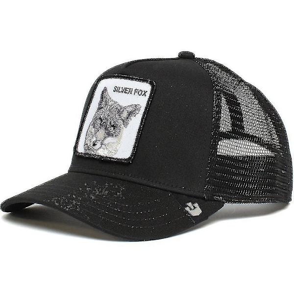 Unisex Baseballkeps i Mesh - Trendig Sommar Solskydd - Snapback Truckerkeps (FMY) Silver Fox