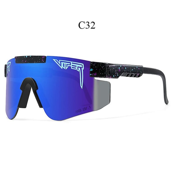 De nye utendørs vindtette glassene klassiske briller, sykling Løping Fiske Sport Polarized Sunglassesc32 (FMY)