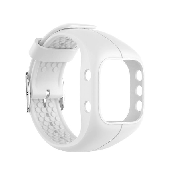 Blød silikonerem udskiftningsled armbånd til Polar A300 (FMY) White