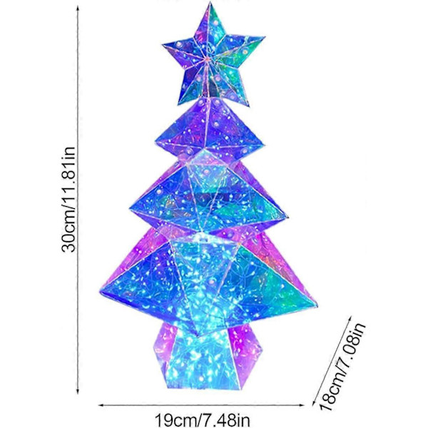 Prisma Juletræ | Julebordlampe | LED Julelys, Ferietræ (FMY)