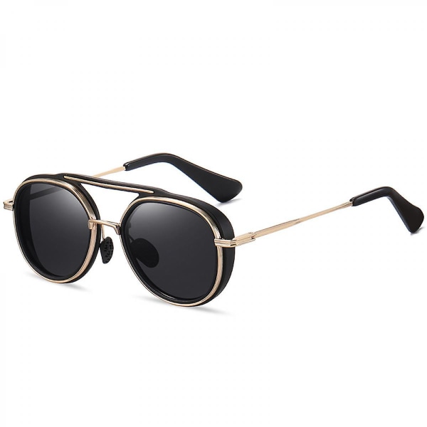 Klassiske Aviator-solbriller for kvinner, menn, vintage retro metallskjermer (FMY)