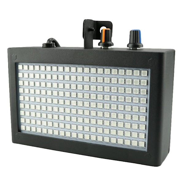 180 Strobe-blitzlys, bærbar 35W RGB, fjernkontroll, lydstyrt, justerbar strobehastighet, for scene, disco, bar, fest, klubb (EU-plugg) (FMY) black
