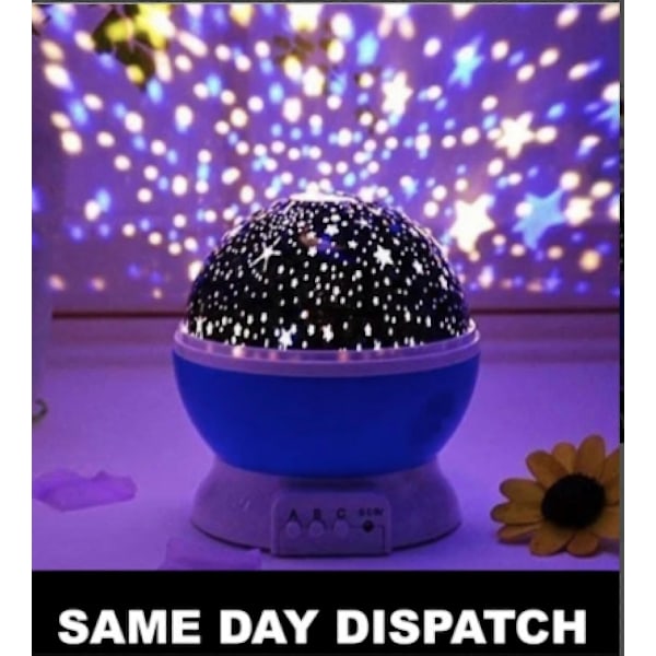 Projektor stjerneklar nattehimmel natlampe stjerneklar himmel månelys børn baby soveværelse lys roterende 2024 Ny (FMY) Purple