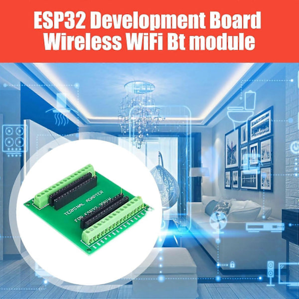 ESP32 Udviklingskort, 2.4GHz WiFi Bluetooth Microcontroller Med Integreret Flash Til IoT Projekter (FMY)