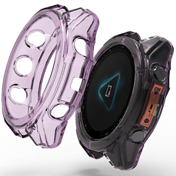Garmin Fenix 8 51mm -kellolle tarkoitettu iskunkestävä TPU-kotelo, puoliksi kääritty (FMY) Multicolor Style E