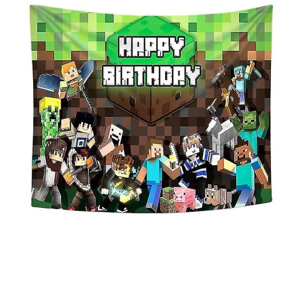 Minecraft Tema Poster Vægtæppe Vægtæppe Soveværelse Dekoration Møbel Dekoration