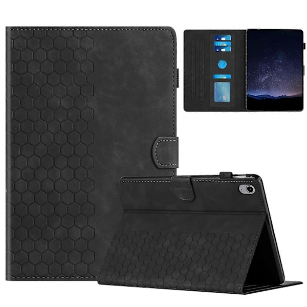 Præget læderetui til iPad 10. generation 10.9 2022 (FMY) Black
