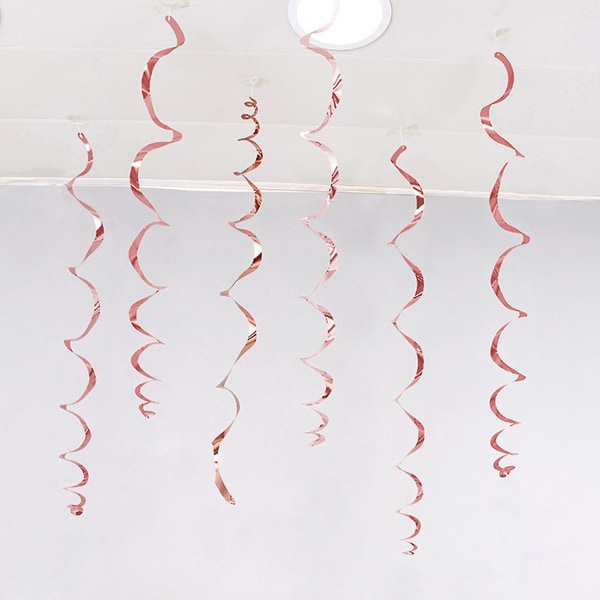 1 set festband iögonfallande vattentät pvc dekorativt tak hängande virvelband för hemmet (FMY)