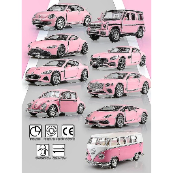 Jenteleker til kjæreste RMZ Diecasts leketøy biler T1 buss G63 1:36 legering bil (FMY) VW Classic Beetle