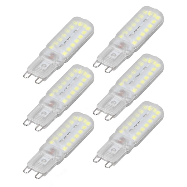 6 kpl G9 LED-lamppuja 7W Himmennettävä 360° Valaistus Korvaava lamppu seinä-, pöytä- ja kaappivalaisimiin Valkoinen valo 220-240V (FMY)