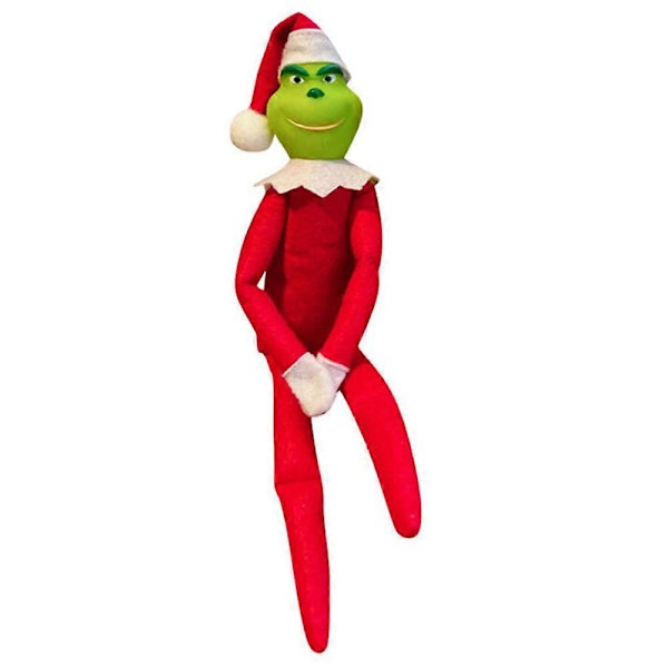 Julgranspynt Grinch Elf Plyschdocka Julgran Hängande Dekoration (FMY) Red