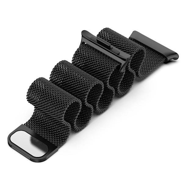 Xiaomi Smart Band 8 Pro -rannekkeen vaihto - Magneettinen metalli Milanon ranneke (FMY) Black Xiaomi Smart Band 8 Pro