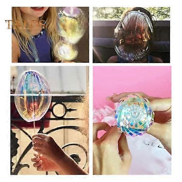 10 stk. Regnbue Spinner Legetøj Regnbue Twirler Stav Bånd Fe Stave Lyse Glitter Stav Twirling Stav Lysende Spinner Legetøj til Festivaler Fest (FMY) 10pcs