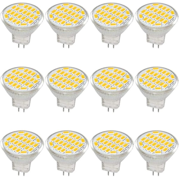 Mr11 Gu4 Led-lamppu Dc/ac 10-30v 3w, 12v, 24v, 30w Vastaava Halogeeni Lamppu - Lämmin Valkoinen 3000k  (FMY)