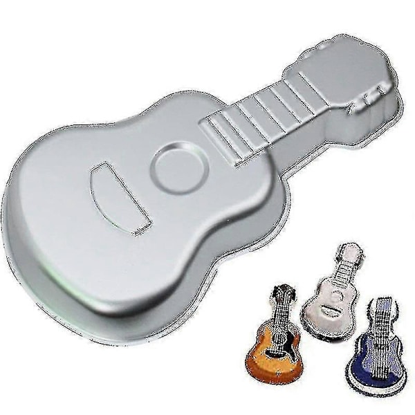 DIY Gitarr Kakform - 3D Aluminium Bakform för Födelsedagspresenter (FMY)