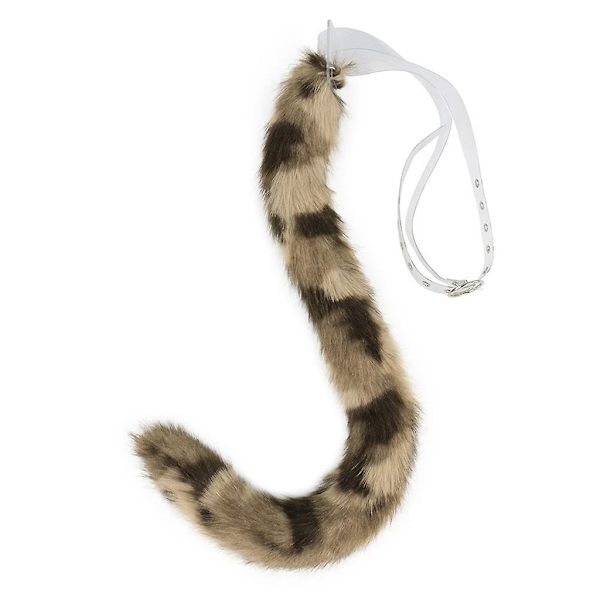 Justerbar Rävstjärt Cosplay Kostymfest Super Stor Fuzzy Tail Tonåringar Vuxna (FMY) Leopard