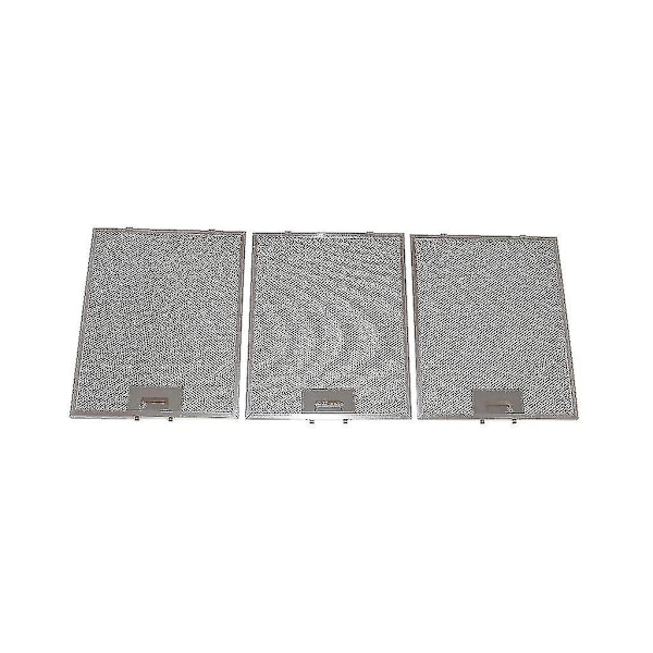 3 stk. Universal Komfyrvifte Fettfilter i Metall 320 x 260 mm (FMY)