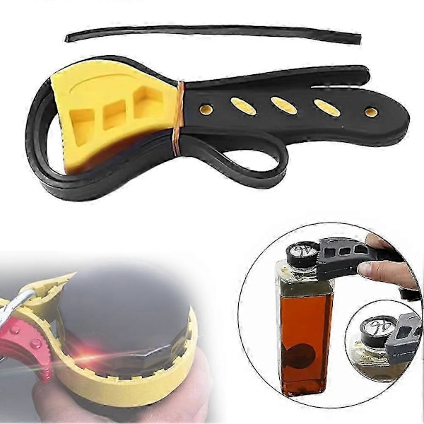 JiaWei Kapsylrem Burköppnare Justerbar Flaskburköppnare för Svaga Händer Ergonomiska Burk-Gripar för Hemmakök QVp (FMY) Red 8 inch