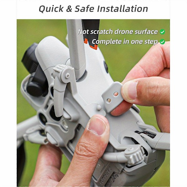 Til DJI Mini 4 Pro Foldbart Landingsstel Forhøjet Benstøtte Beskyttelsesstander Skridbeskytter Til DJI Mini 4 Pro Drone Tilbehør (FMY) Orange