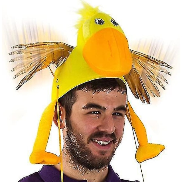 Dww-discount Duck Hat  Flapping Wing Duck Hat - Novelty Hat - Farm Animal Hat - Pig Costume Accessor  (FMY)