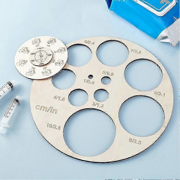2 stk. Cervical Dilation Board Jordmor Fosterposisjonsverktøy med tomme skala Cervical Dilation Chart Fødselskart Cervical Dilation Wheel for Chi (FMY)