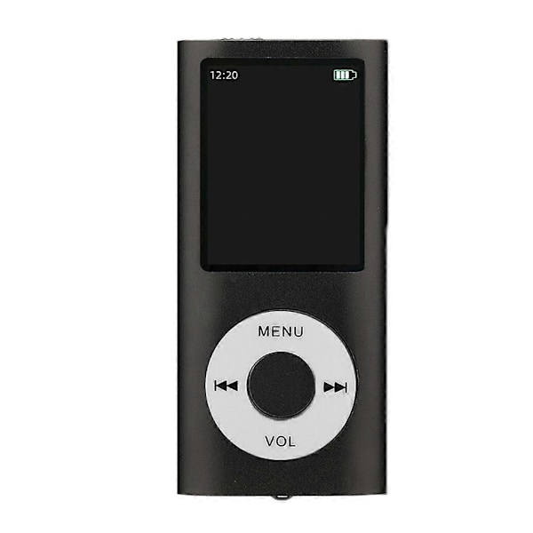 MP3-musiikkisoitin 32 Gt muistikortilla, klassinen digitaalinen LCD-näyttö 1,8' (FMY) Black