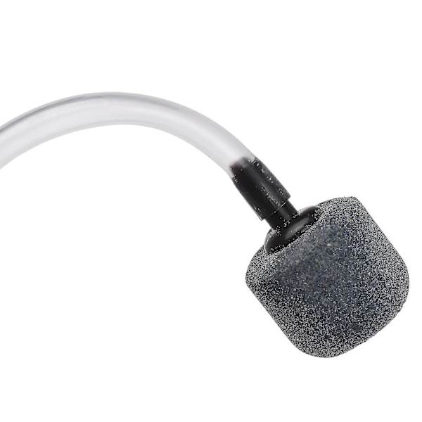 Akvarium USB luft pumpe liten oksygen pumpe med 2 luft stein rør henge spenne for fiske tank utendørs fiske  (FMY) Black With 2 Air Stone