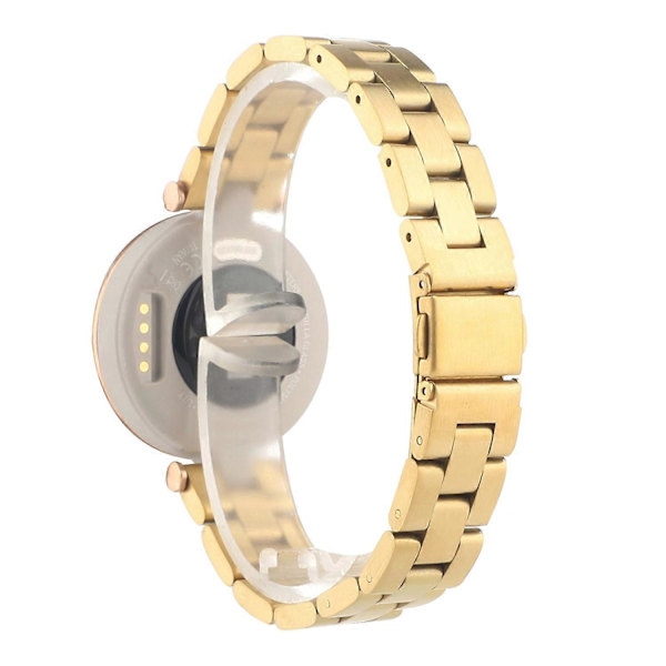 Justerbar udskiftningsrem til smart watch i rustfrit stål til Garmin Lily - Sort (FMY) Multicolor Gold