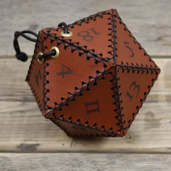 Pu Leather Dice Storage Bag Dice Drawstring Pouches Pouch Reusable For Chessboard Game Accessories  (FMY)