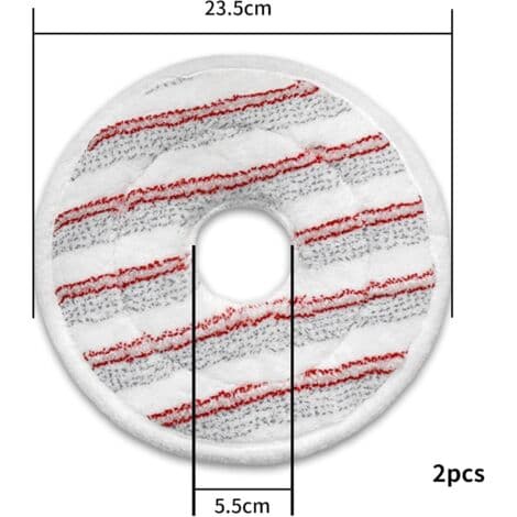 2-pak mikrofiber moppepåfyldning til Vileda Spin and Clean moppe, vaskbare og genanvendelige erstatningsmoppehoveder (FMY)