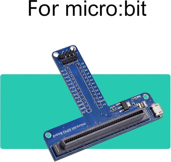 T-tyypin jatkoadapteri Microbit-koekytkentälevylle, yhteensopiva Pythonin graafisen ohjelmointirajapinnan ja Microbitin kanssa (FMY)