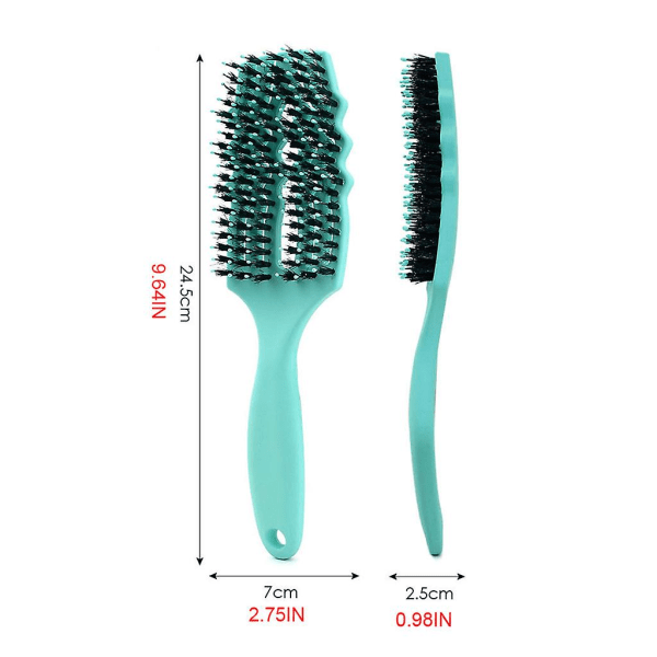 Detangling Bristle Hair Brushes Hollow Out Wet Dry Detangler Comb Hodebunnsmassasje (FMY)