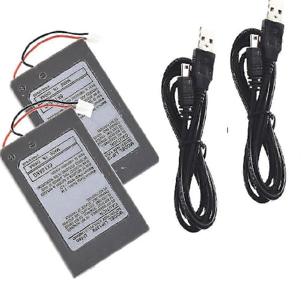 Kompatibel med PS3 PlayStation 3 Dualshock 3 Controller Batteri + Kabel CECHZC1E /CECHZC2E  (FMY) 1X Battery X 1USB Cable