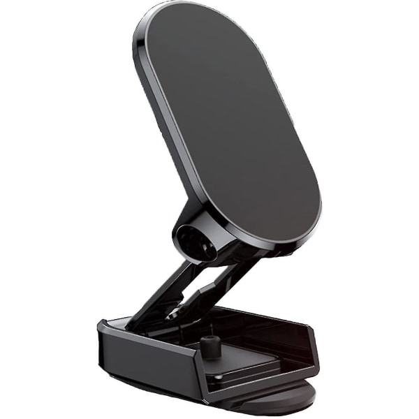 Legering vikbar magnetisk biltelefonhållare, 2023 Ny magnetisk telefonhållare för bil, 360 rotationsfällbar (FMY) Black