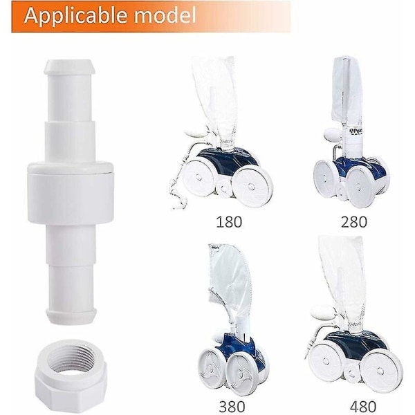 D20 Set med 3 roterande kontakter för trädgårdsslang med 6 D15-kopplingar kompatibla med Zodiac Polaris 180 280 380 robotdammsugare för pool  (FMY)