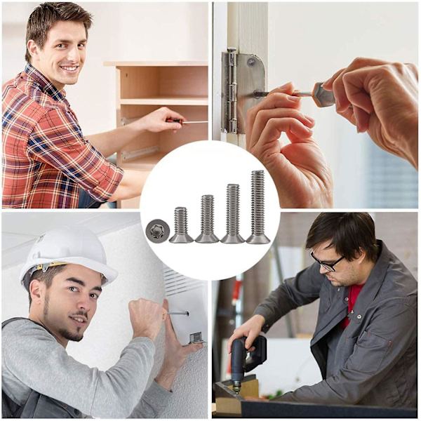 25 stk. M5 X 12 Senketskruer 304 Rustfrit Stål Torx Skruer Maskinskruer Standard Kørsel Fuldtrådede Skruer (FMY)