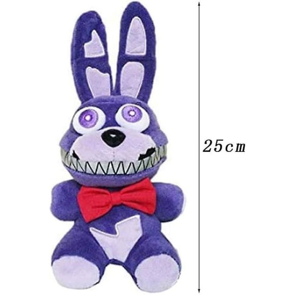 Nightmare Bonnie Plush Toy Stuffed Animal Doll Fan Made Plushies For Boy Girl Plush Gift  (FMY)