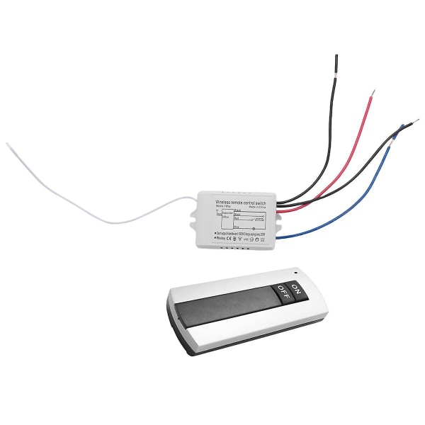 På/av 220v trådlös fjärrkontrollbrytare Digital fjärrkontrollbrytare för lampa och ljus Ht035 (FMY) White