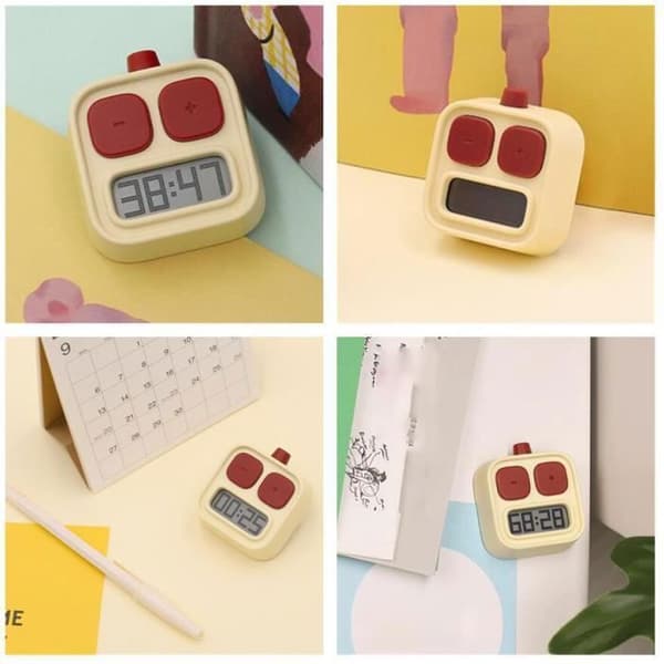 Köksklocka - Noname - Digital timer - Krämvit - ABS - 5,5x6x2,15 cm krämvit krämvit TIMER (FMY)