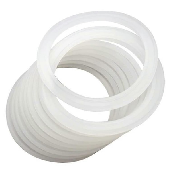10 stk. silikone pakningsringe til mason jars med bred munding, lækagesikre gummipakninger (10 stk., 70 mm) (FMY)