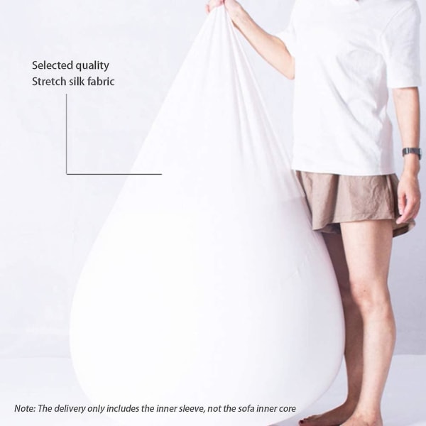 70x80cm Beanbag Foder Invändigt foder med dragkedja Lätt att rengöra för vardagsrum Sovrum Lekrum Ingen klädsel (FMY)