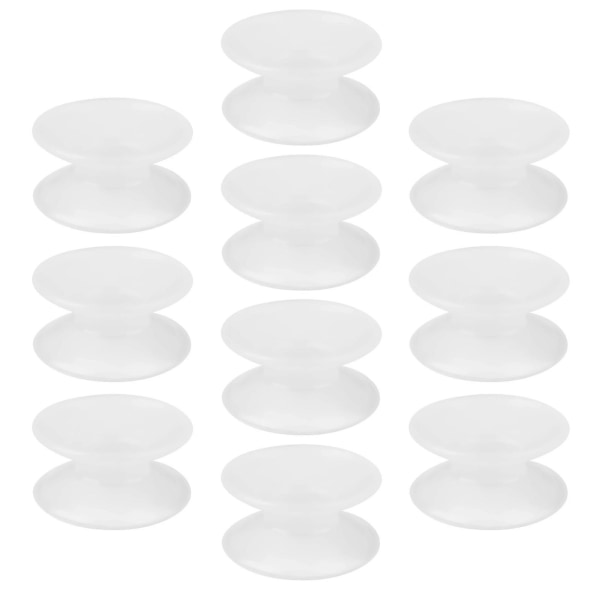 10 stk silikone dobbeltsidede sugekopper til akvarium i glas (FMY)
