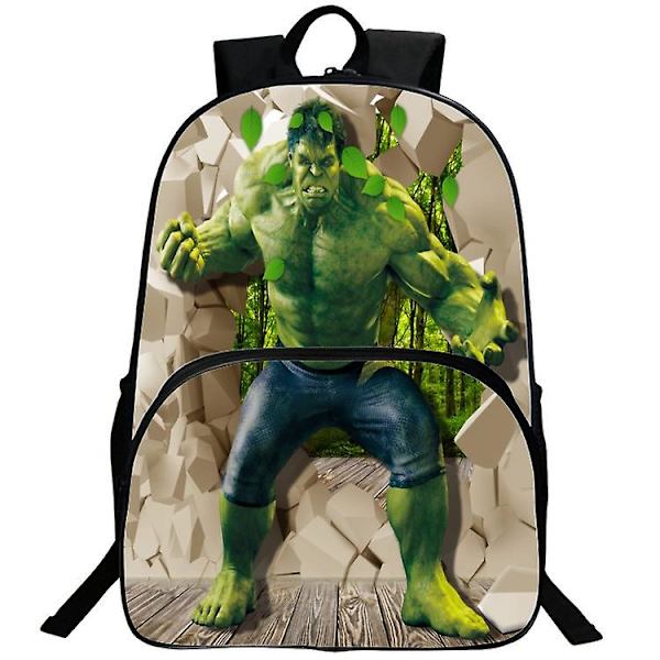 Lasten lahja Hulk-reppu Oppilaan koululaukku Piirretty lasten reppu  (FMY) H