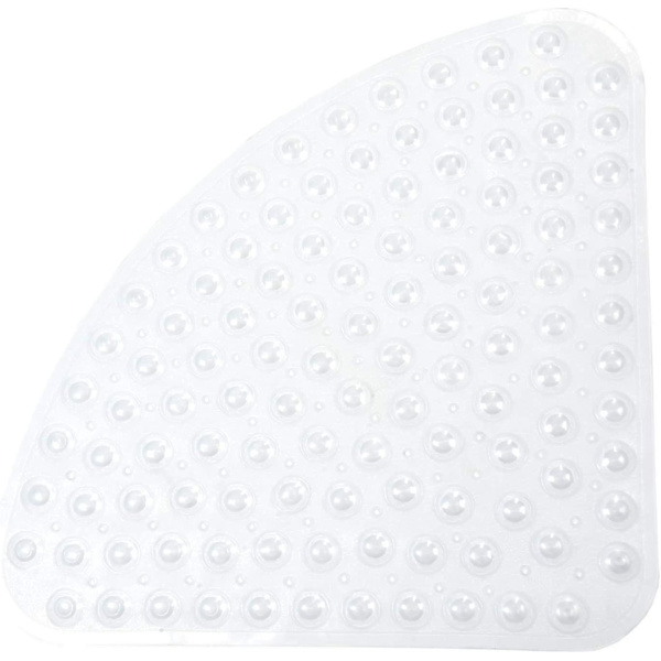 Gummikant Dusjmatte Antiskli Kvadrant Badematte Antibakteriell Sugermatte For Dusj Eller Badekar, Sklisikker Badekarmatte, 54x54cm  (FMY) Clear