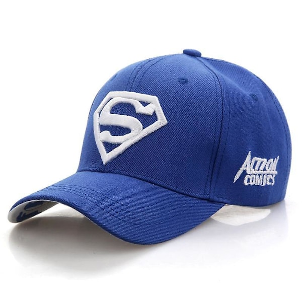 Keps Superman, Casual Utomhus Baseballkeps, Snapback-kepsar (FMY) SkyBule.White Adjustable