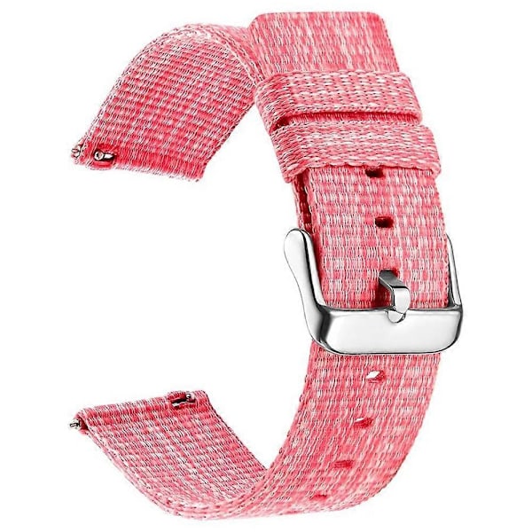 För Garmin Lily 2 Nylon Klockarmband Justerbart Spänne 14mm Ersättningsarmband (FMY) Pink